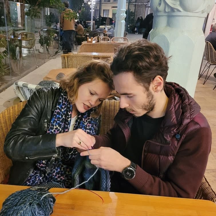 A picture of Pedro and his partner Pia.