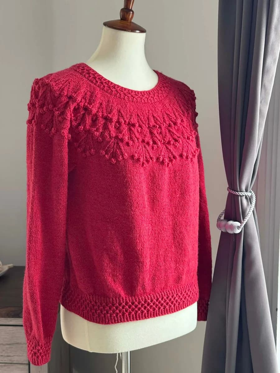 Cherry Berry Pullover - Nikolett Corley Designs