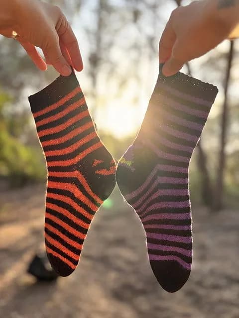 Spooky Socks versión Punta a caña - Angie Cano