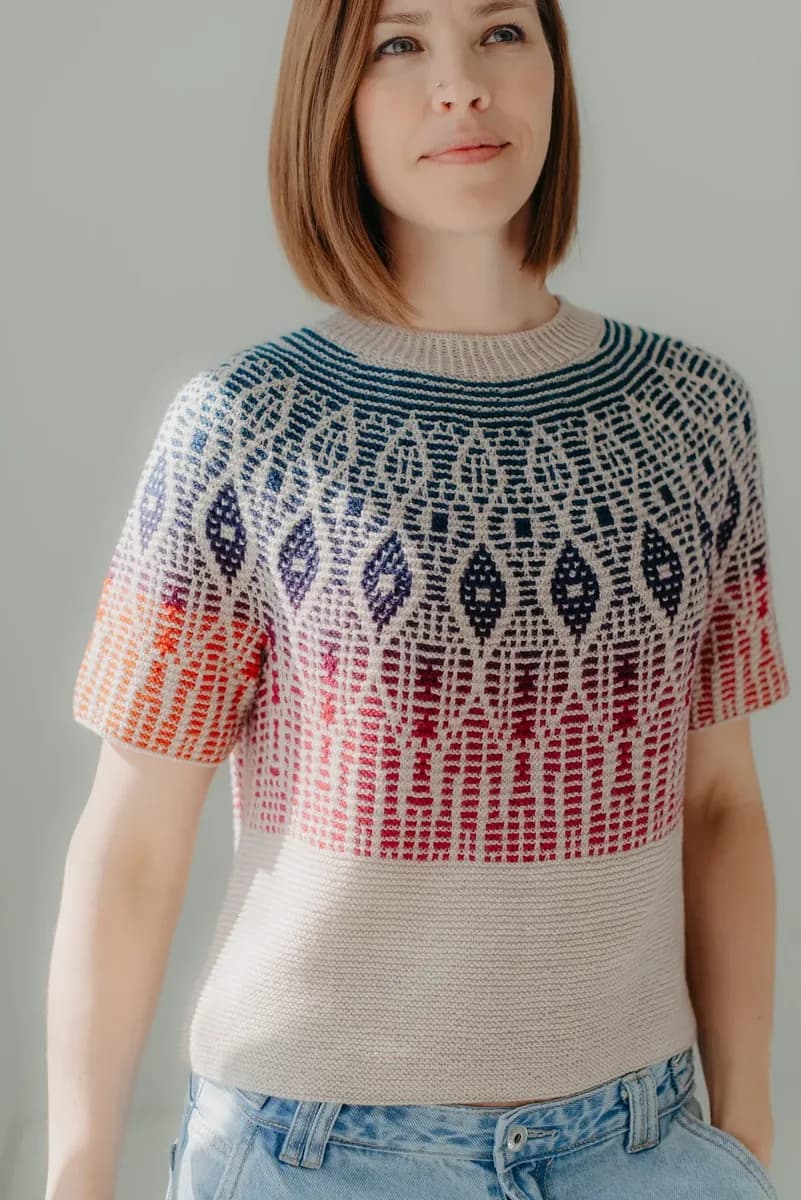 Refracta Sweater - Zanete Knits
