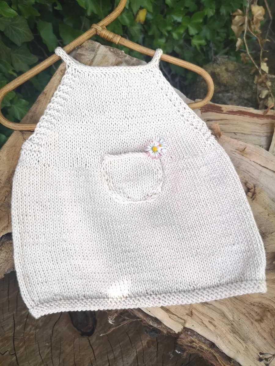 Babykleid - Naturstück
